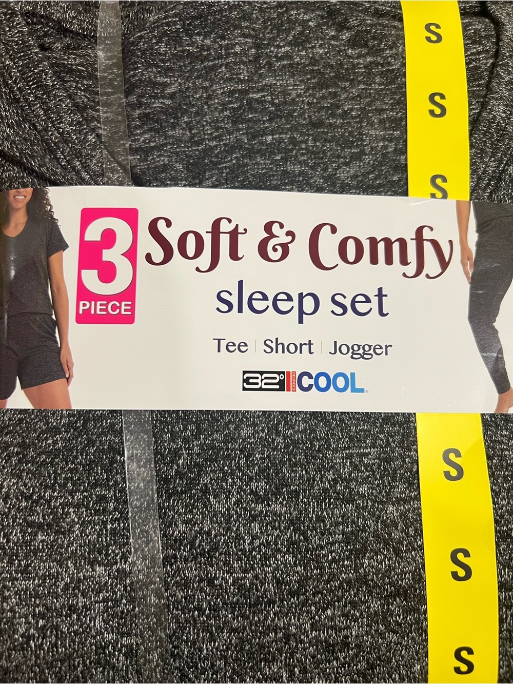 Women’s Soft & Comfy Sleep Set – Black Heather